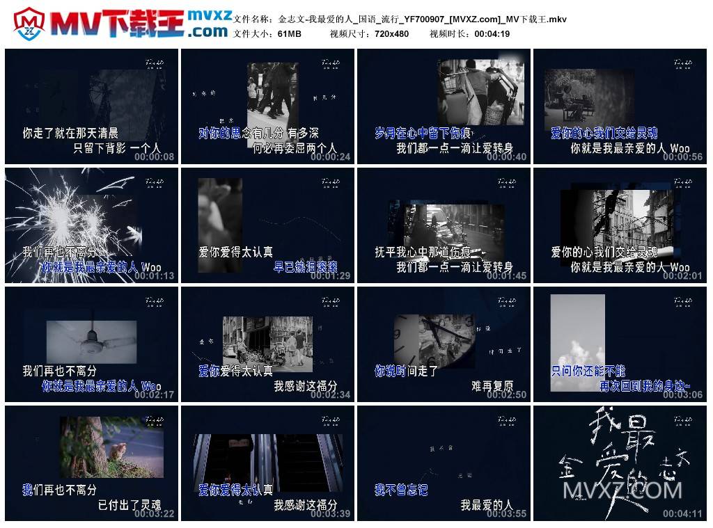 金志文-我最爱的人_国语_流行_YF700907